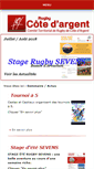 Mobile Screenshot of cotedargent-rugby.com